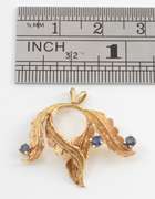 Artistic Pendant with sapphires