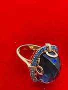 14K GOLD AND GEMSTONE RING