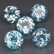 Superb quality 11.54ct 5 pc Swiss blue Topaz set