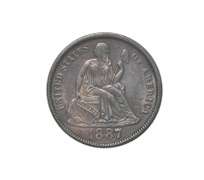 1887 Seated Liberty Dime