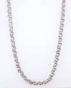 925 Sterling Silver Diamond Station Necklace