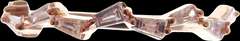 Undulating Baguette Diamond Row 18k Rose Gold Ring