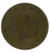 1828 Coronet Head Large Cent