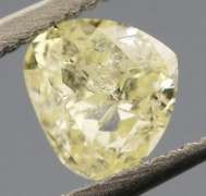 Gorgeous .41ct pear cut yellow Diamond