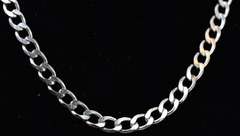 Silver Curb-Link Necklace