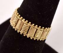 Fancy Flexible Ring in 14K Yellow Gold