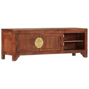 TV Cabinet 47.2inx11.8inx15.7in Solid Acacia Wood
