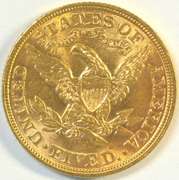 Great-looking vibrant Choice BU 1900 US $5 Liberty Gold Piece