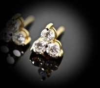 Sparkling and Sweet 14K Diamond Earrings