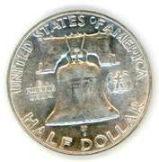 1955 Franklin Silver Half Dollar