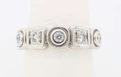18k Geometric Diamond Ring