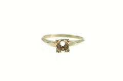 14K Yellow Gold 4.25mm Setting Vintage NOS 1950's Engagement Ring