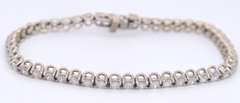 Unforgettable White Gold 3.50ctw Diamond Tennis Bracelet