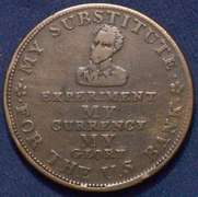 1834 Andrew Jackson Running Boar Hard Times Token HT-9 R-1
