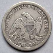 1854 Seated Quarter