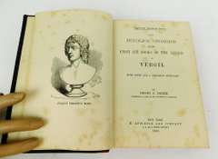 1884 Bucolics, Georgics, Aeneid of Vergil Antique Book