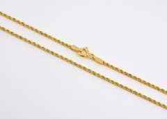 Long, Thin Italian Made Rope Necklace