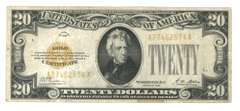 Scarce Series of 1928 Small Size $20 Gold Certificate