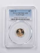 PR70 DCAM 2003-W $5 American Gold Eagle 1/10 Oz. .999 Fine Gold PCGS