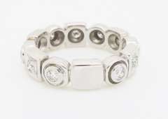 18k Geometric Diamond Ring