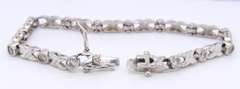 Vintage Sterling Silver Cubic Zirconia Bracelet