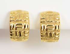 Stylish J Hoop Omega Back Earrings
