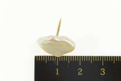 14K Yellow Gold Raw Baroque Pearl Simple Lapel Pin/Brooch
