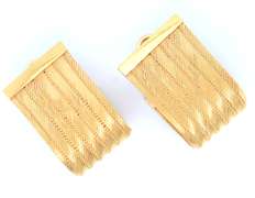 LADIES 22 KT YELLOW GOLD CLIP ON EARRINGS