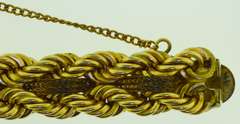 12KT Yellow Gold Filled Double Rope Chain Bracelet