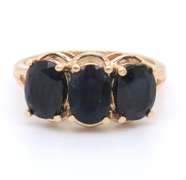 Gorgeous Yellow Gold Garnet Cocktail Ring