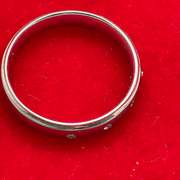 LADIES 14K WHITE GOLD AND DIAMOND BAND