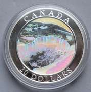 $20 .9999 Silver Canada Northern Lights Holographic Coin