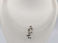 I. Gorman Sterling Silver Multi Row Necklace