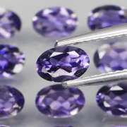 Gorgeous 4.46ct high luster blue violet Iolite set