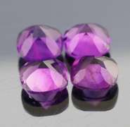 Royal purple! 15.12ct 10x10mm real Brazilian Amethyst set