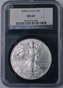 2009 American Silver Eagle NGC MS69