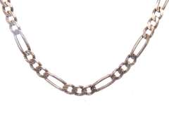 Vintage Sterling Silver Figaro Chain Necklace