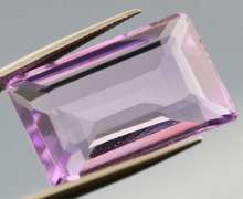 Shimmering violet 11.88ct emerald cut Amethyst