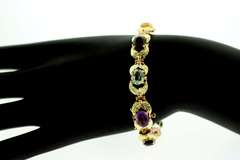 18kt Solid Yellow Gold & 18.00 Carat Gemstone Bracelet