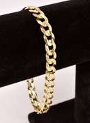Marvelous Men's Curb Link Bracelet in Yellow Gold