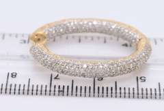 Favorite 18kt Pave Diamond Hoop Earrings