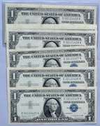 14 Consecutive CH CU 1957 A $1 Silver Certificates