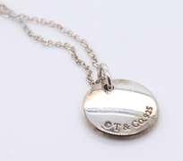 Tiffany & Co Heart M Alphabet Pendant on Chain