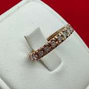 14K GOLD AND DIAMOND ETERNITY RING