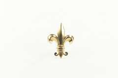 14K Yellow Gold Fleur De Lis Symbol Lapel Pin/Brooch
