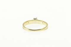 14K Yellow Gold Retro Diamond Three Stone Simple Promise Ring