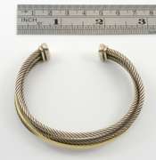 David Yerman Bangle-Sterling & 1/4 18k Gold