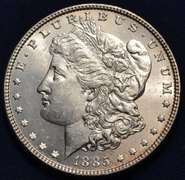 1885 Morgan Silver Dollar, BU.