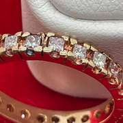 14K GOLD AND DIAMOND ETERNITY RING