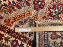 Fine Hand Knotted Wool Kazak Runner 9'